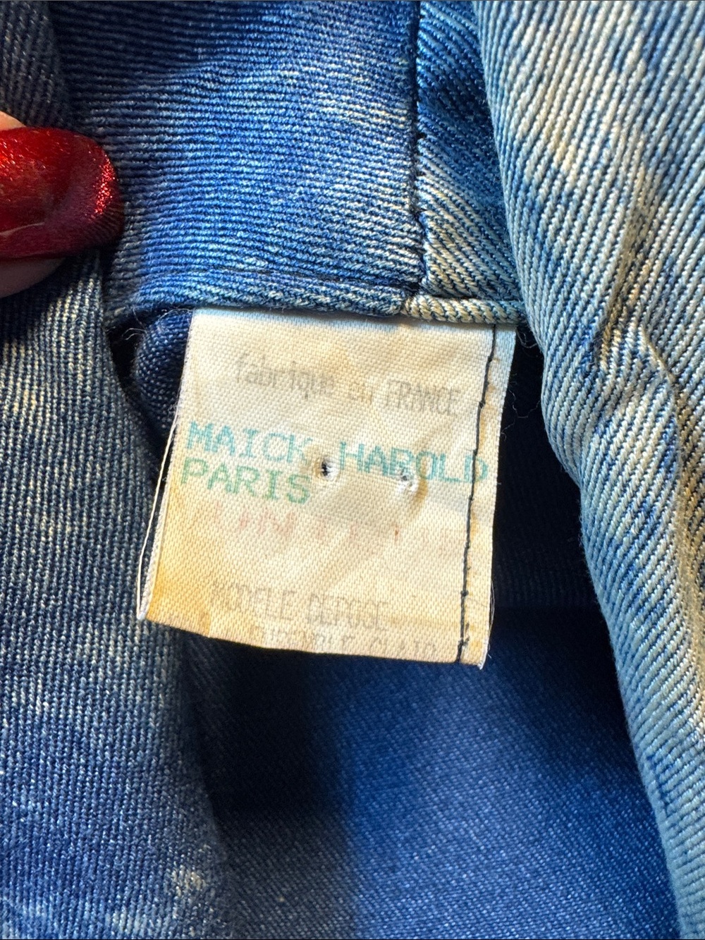 Vintage Denim Ruffled Jacket - Picture 9 of 9